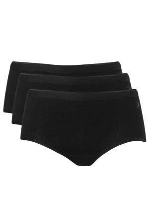 midislip (set van 3) zwart