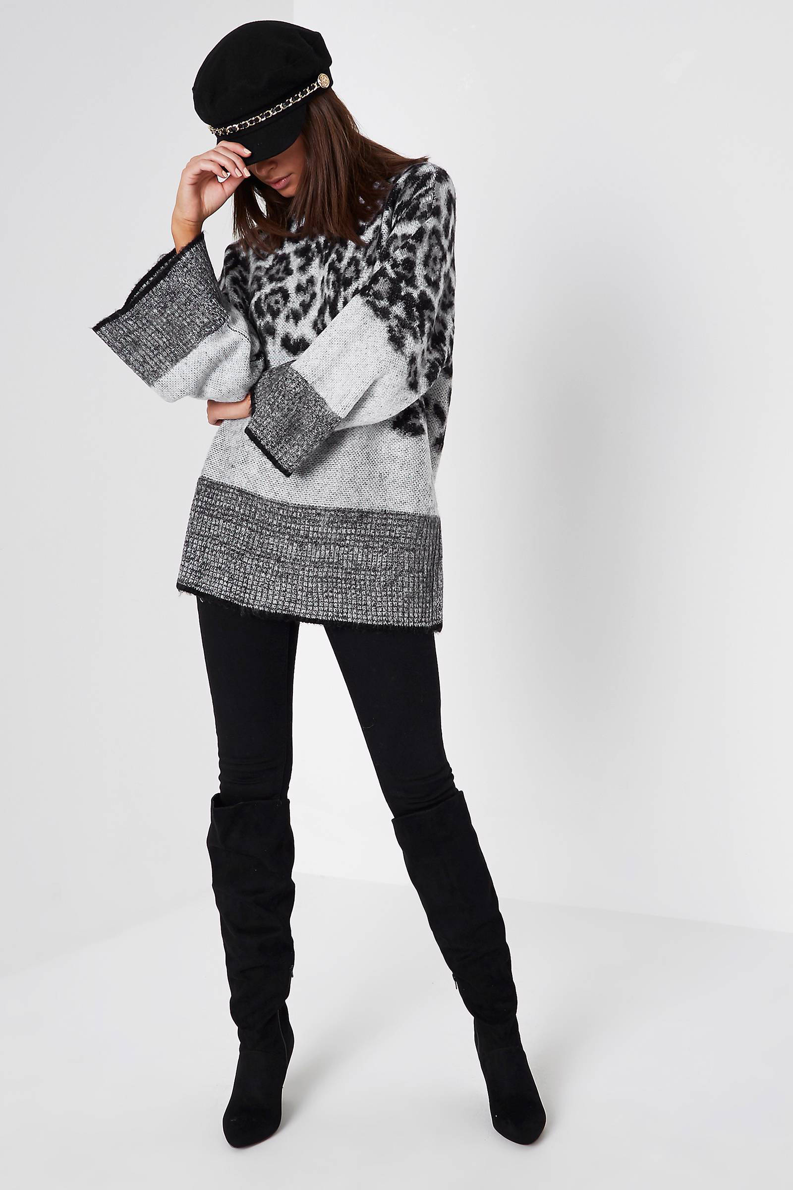 River Island trui met luipaardprint en wijde mouwen | wehkamp River Island trui met wijde mouwen | wehkamp