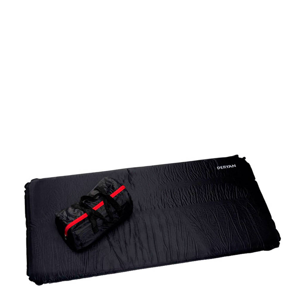 Deryan campingbed opblaasbaar matras (6 cm), Antraciet