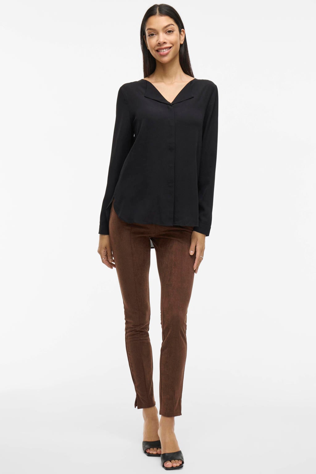VILA blouse VILUCY zwart