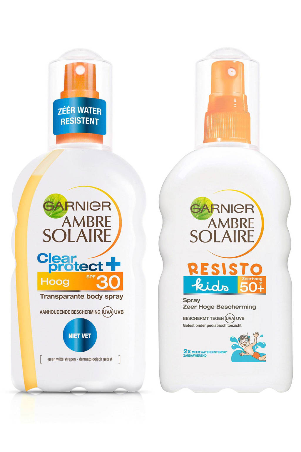 Garnier Ambre Solaire Basis Bescherming - zonnebrand familiepakket