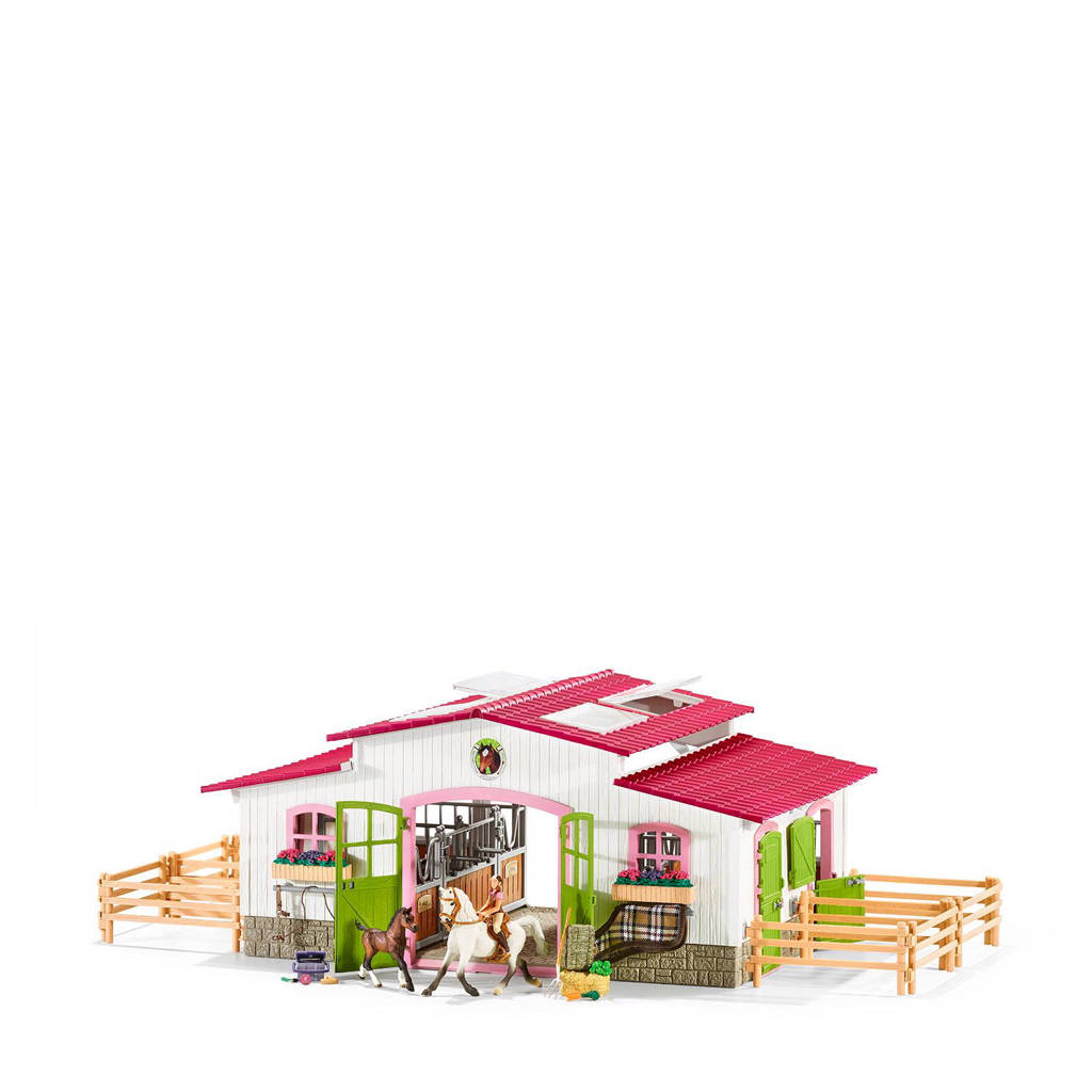 pix Schleich Paarden Manege manege met ruiter en paarden