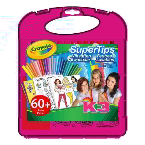 Crayola K3 Superpunt Tekenkoffer crayola kopen in de aanbieding