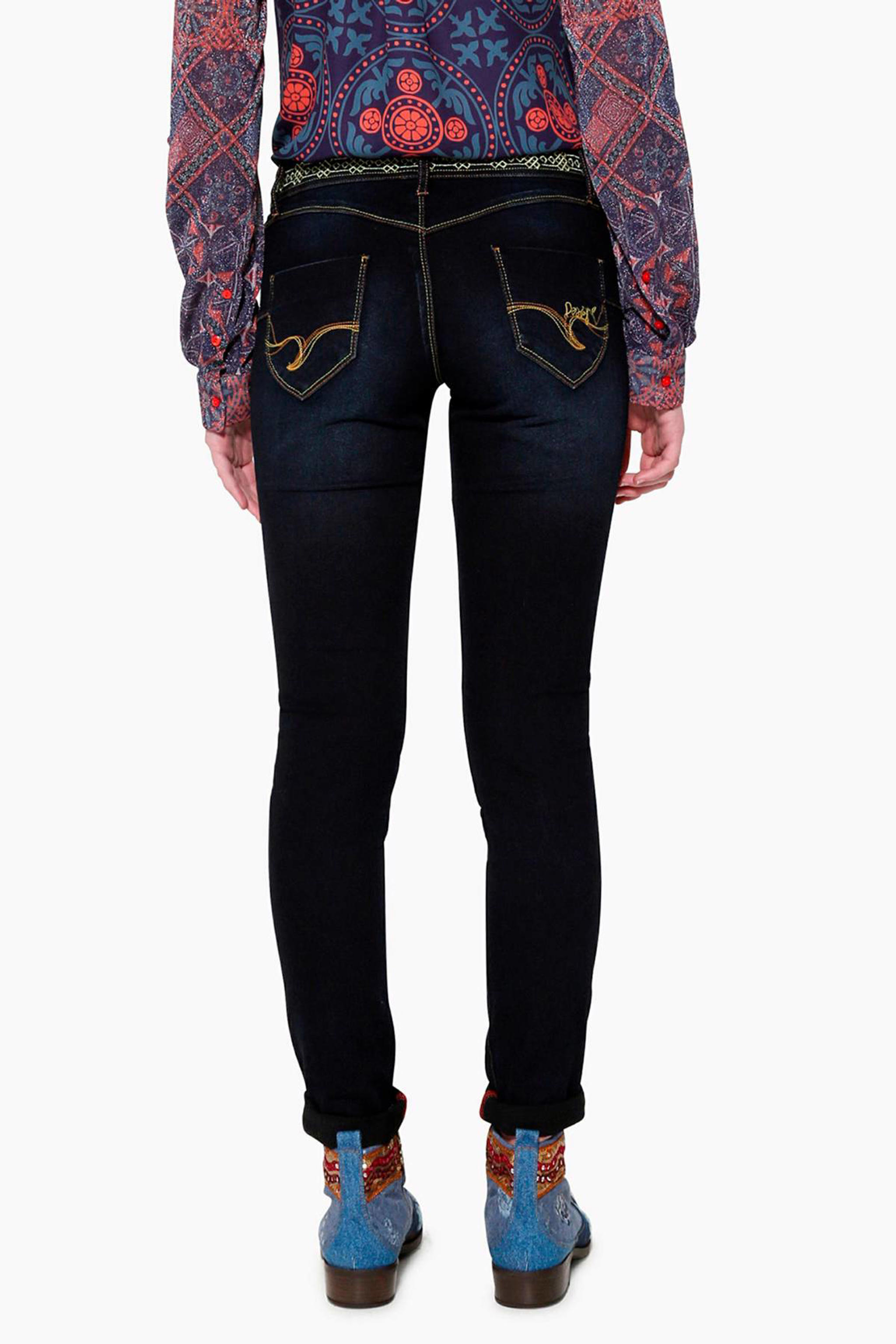 Desigual skinny fit jeans wehkamp