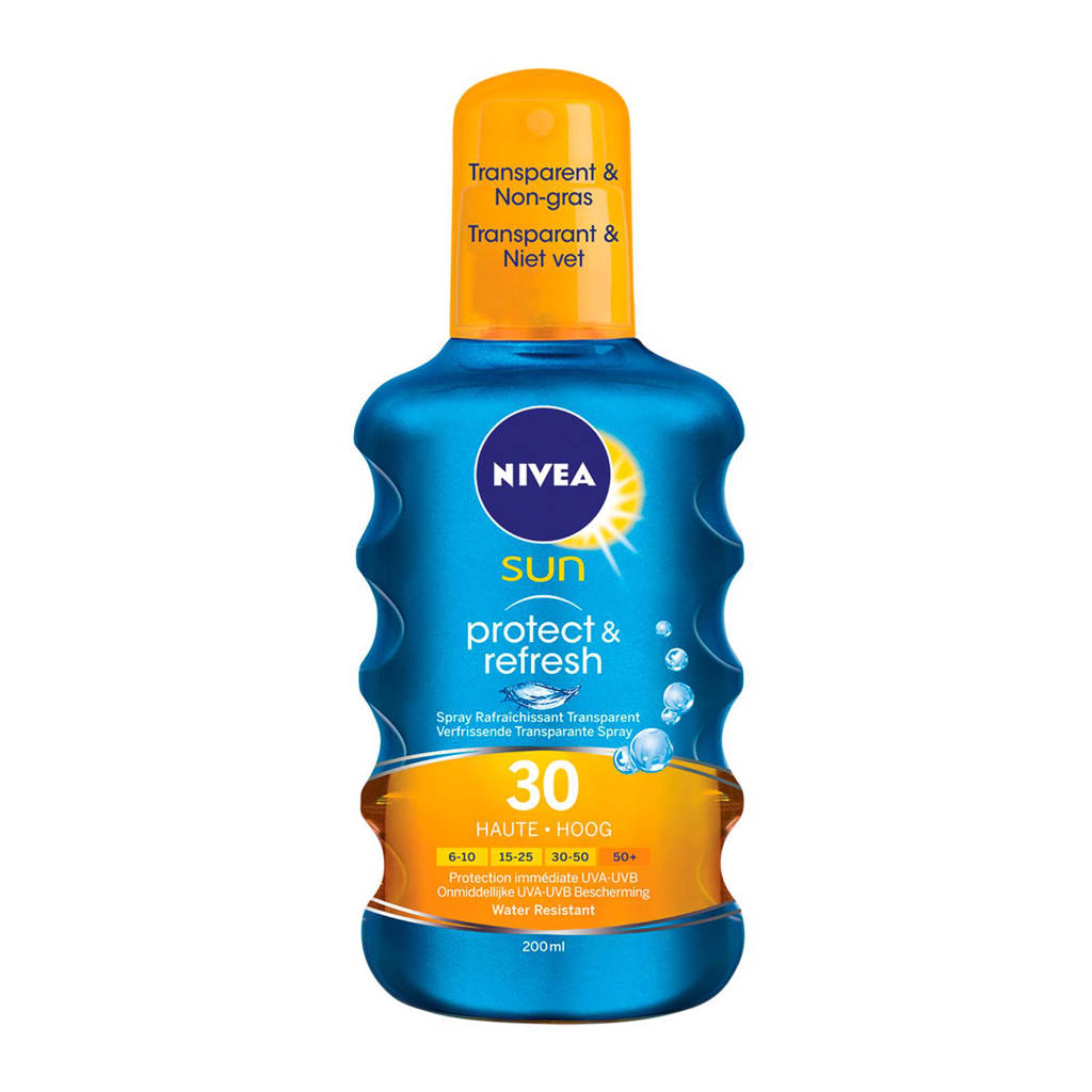 NIVEA SUN Protect & Refresh zonnebrand spray SPF 30 - 200 ml, Zonnefactor SPF 30