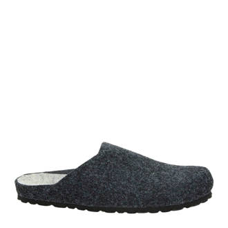 gemêleerde pantoffels antraciet