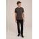 WE Fashion basic slim fit t-shirt dark grey
