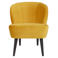WOOOD WOOOD Sara Fauteuil - Velvet - Donkerbruin - 71x59x70