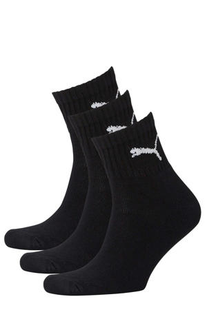 sportsokken - zwart (set van 3)