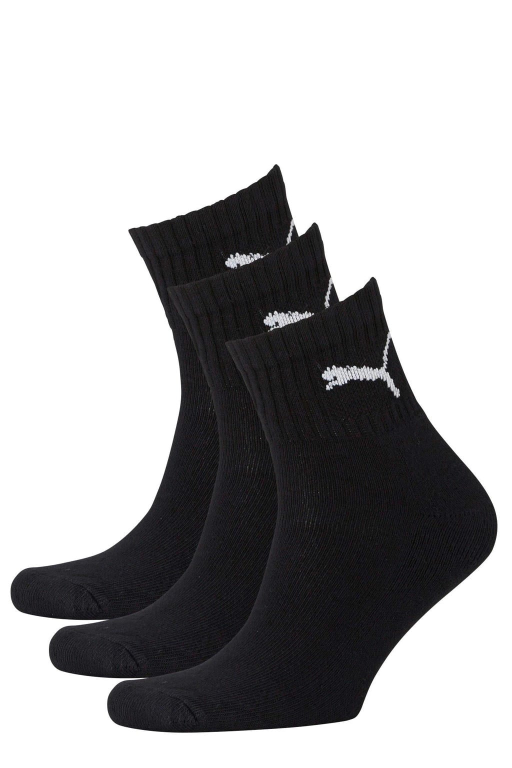Puma sportsokken - zwart (set van 3)