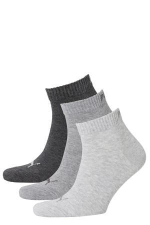 sportsokken - antraciet/grijs/lichtgrijs (set van 3)