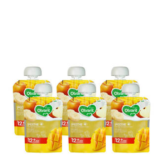 knijpzakjes fruit exotisch mango 12+ mnd (6-pack)