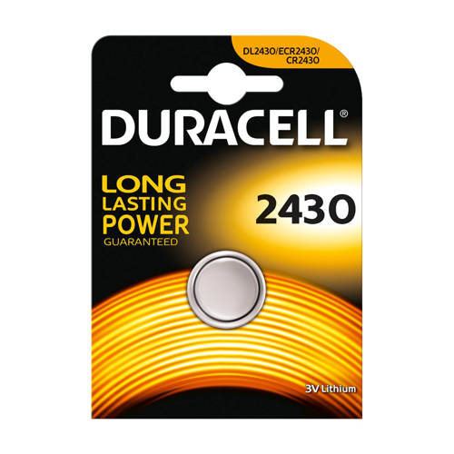 Duracell 2430 Lithium Knoopcelbatterij 1 Stuk duracell kopen in de aanbieding