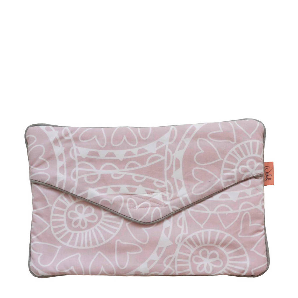 Witlof for kids Little Lof 2-in1 kruikenzak en doekjesetui misty pink-white, Misty pink-white