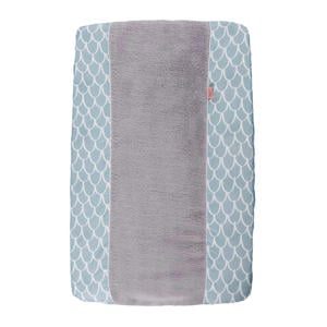 Fly High aankleedkussenhoes dusty blue-white