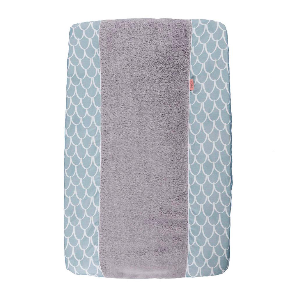 Witlof for kids Fly High aankleedkussenhoes dusty blue-white
