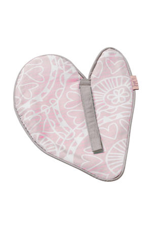Little Lof speendoekje misty pink-white knuffeldoekje