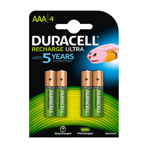 Duracell Recharge Ultra Aaa Batterijen 4 Stuks duracell kopen in de aanbieding
