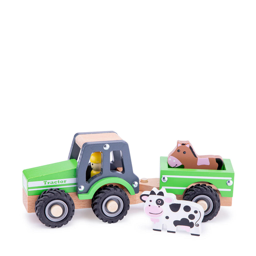 New Classic Toys  tractor met aanhanger en dieren