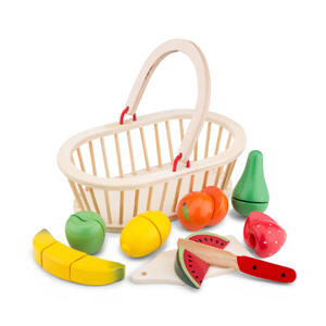 houten fruitmand snijset