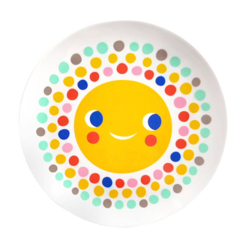Petit Monkey plat bord (Ø20,3 cm), Wit