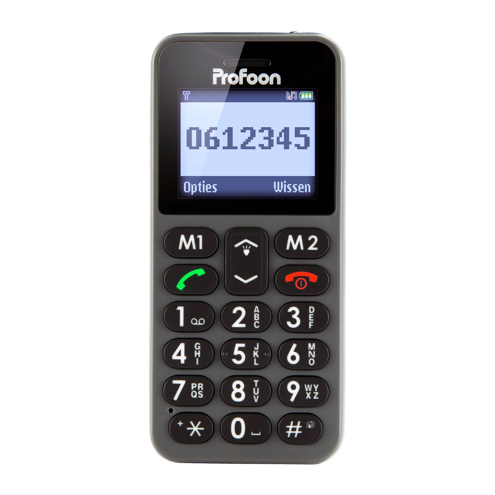 Profoon Mobiele Telefoon Met Sos Noodknop Pm 778 Grijs online kopen