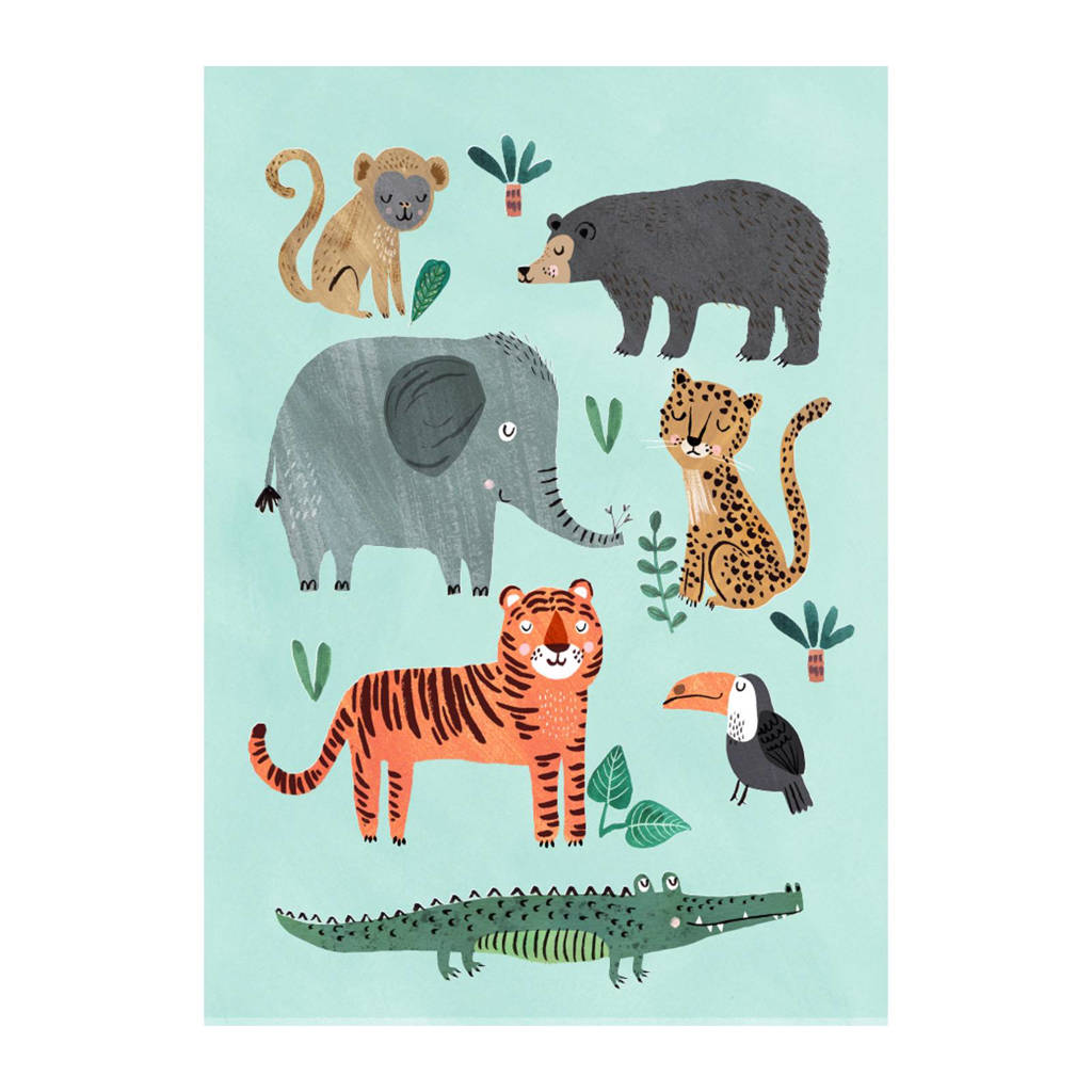 Petit Monkey poster (50x70 cm), Multi