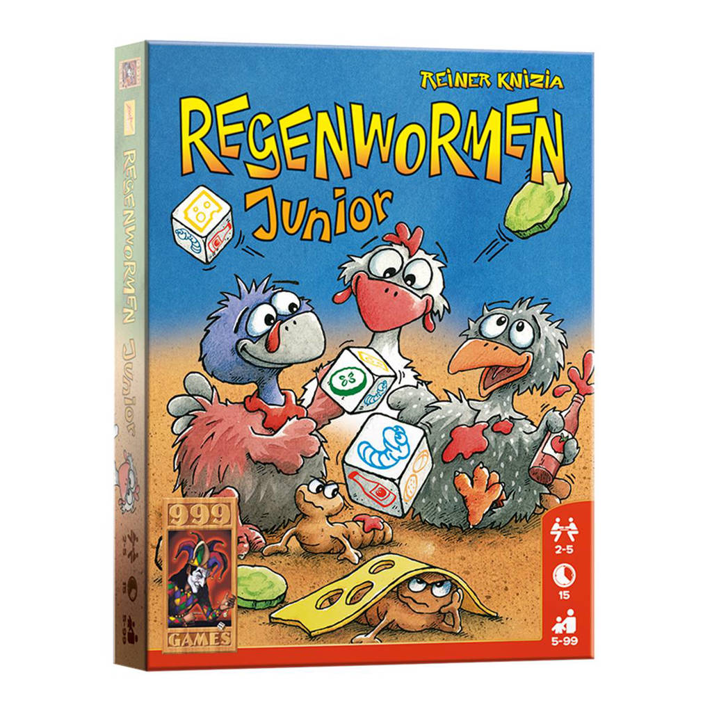 999 Games Regenwormen Junior dobbelspel