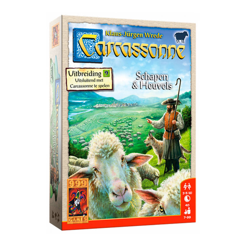 999 Games Carcassonne Schapen & Heuvels bordspel