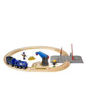 houten politie transport set