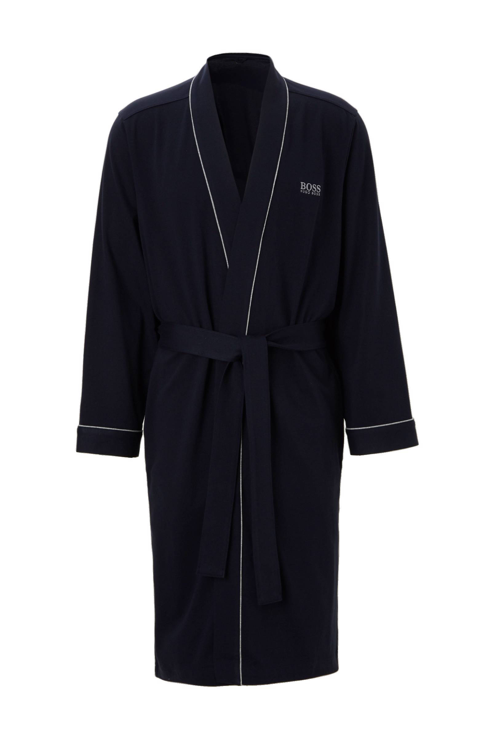 Hugo Boss badjas Kimono donkerblauw online kopen