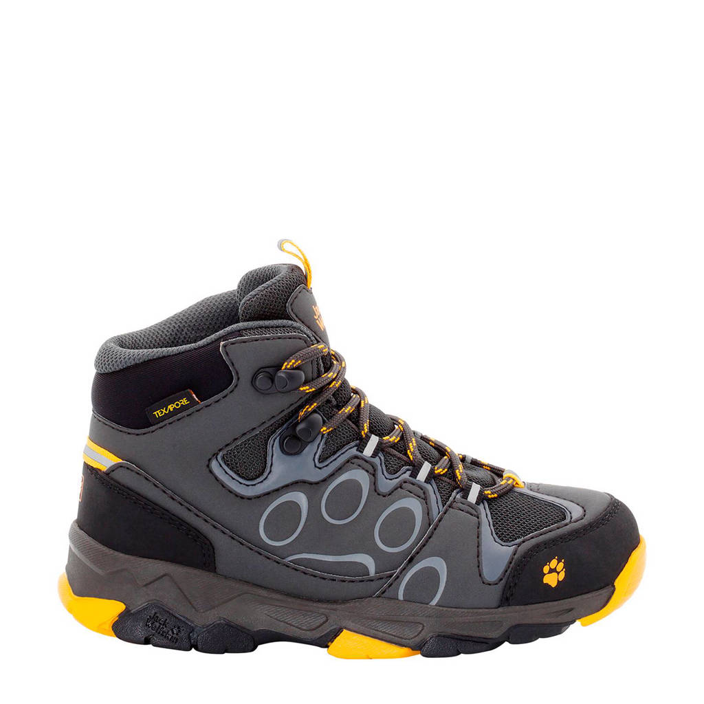 Jack Wolfskin Mtn Attack 2 Texapore Mid wandelschoenen kids, Grijs/geel