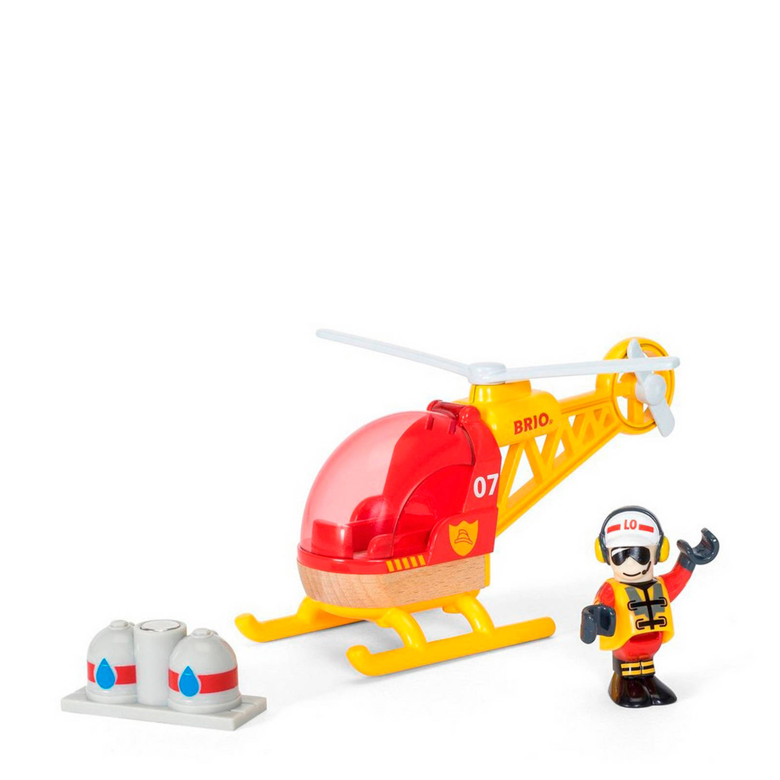 Brio houten brandweer helikopter wehkamp