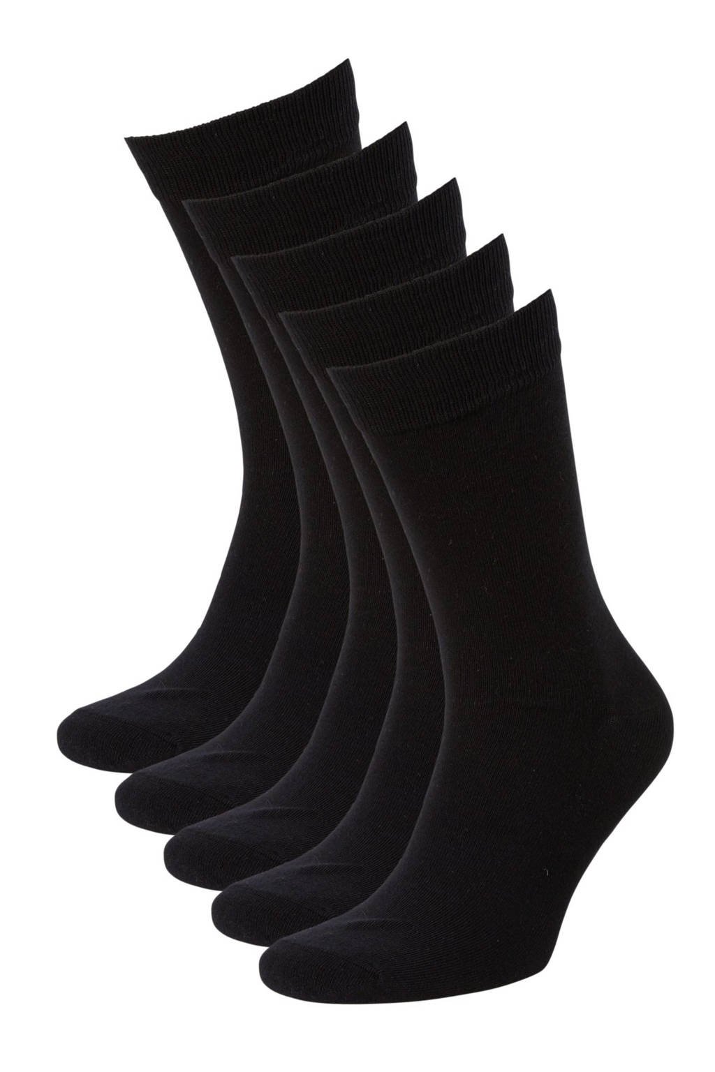 JACK & JONES sokken (5 paar), Zwart