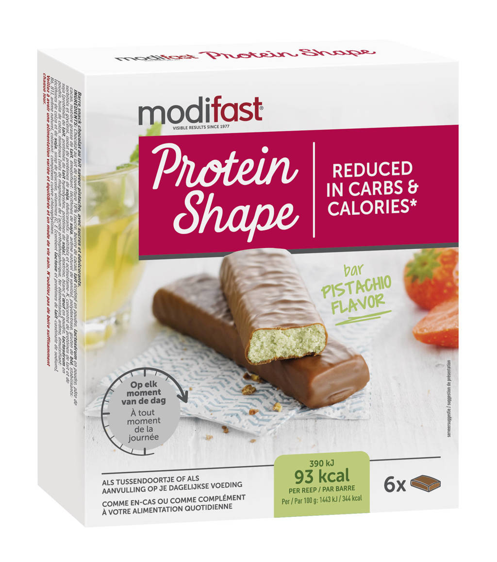Modifast PS Reep Choco-Pistache - 1 doos met 6 stuks