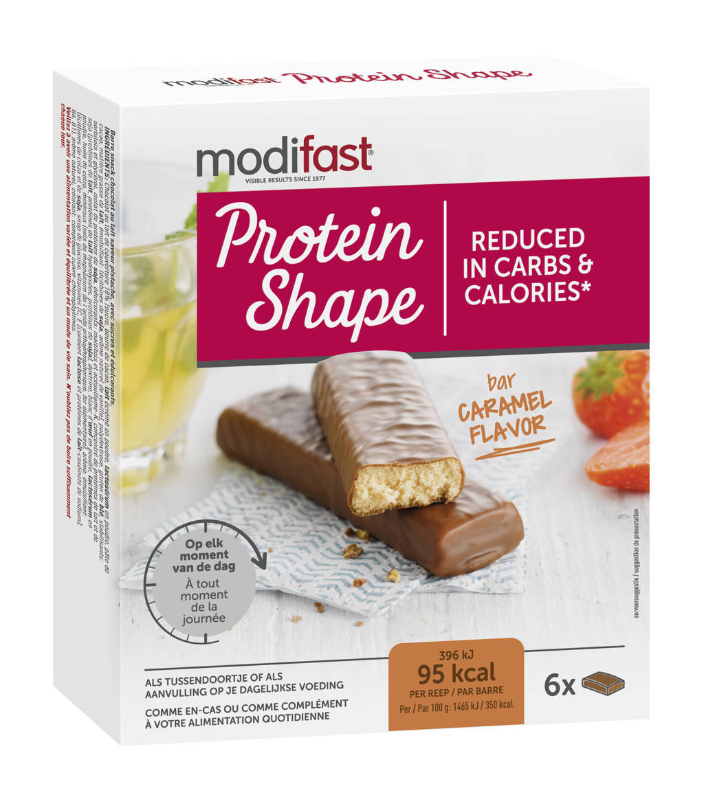 Modifast PS Reep Karamel - 1 doos met 6 stuks