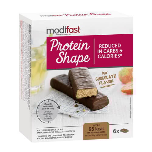 Modifast Ps Reep Chocolade 1 Doos Met 6 Stuks modifast kopen in de aanbieding