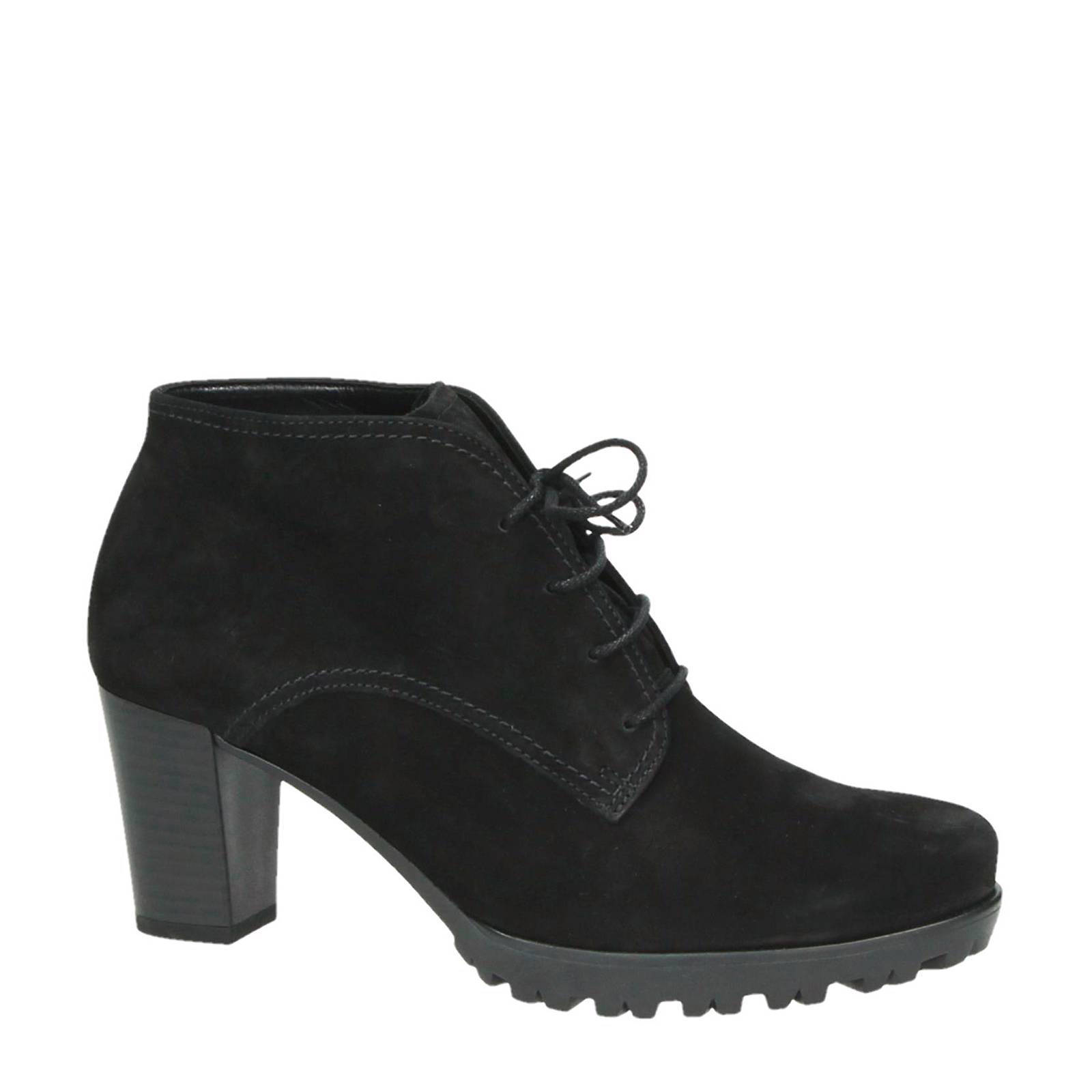 Gabor Gabor enkellaarsje in zwart suede met sleehak online kopen.
