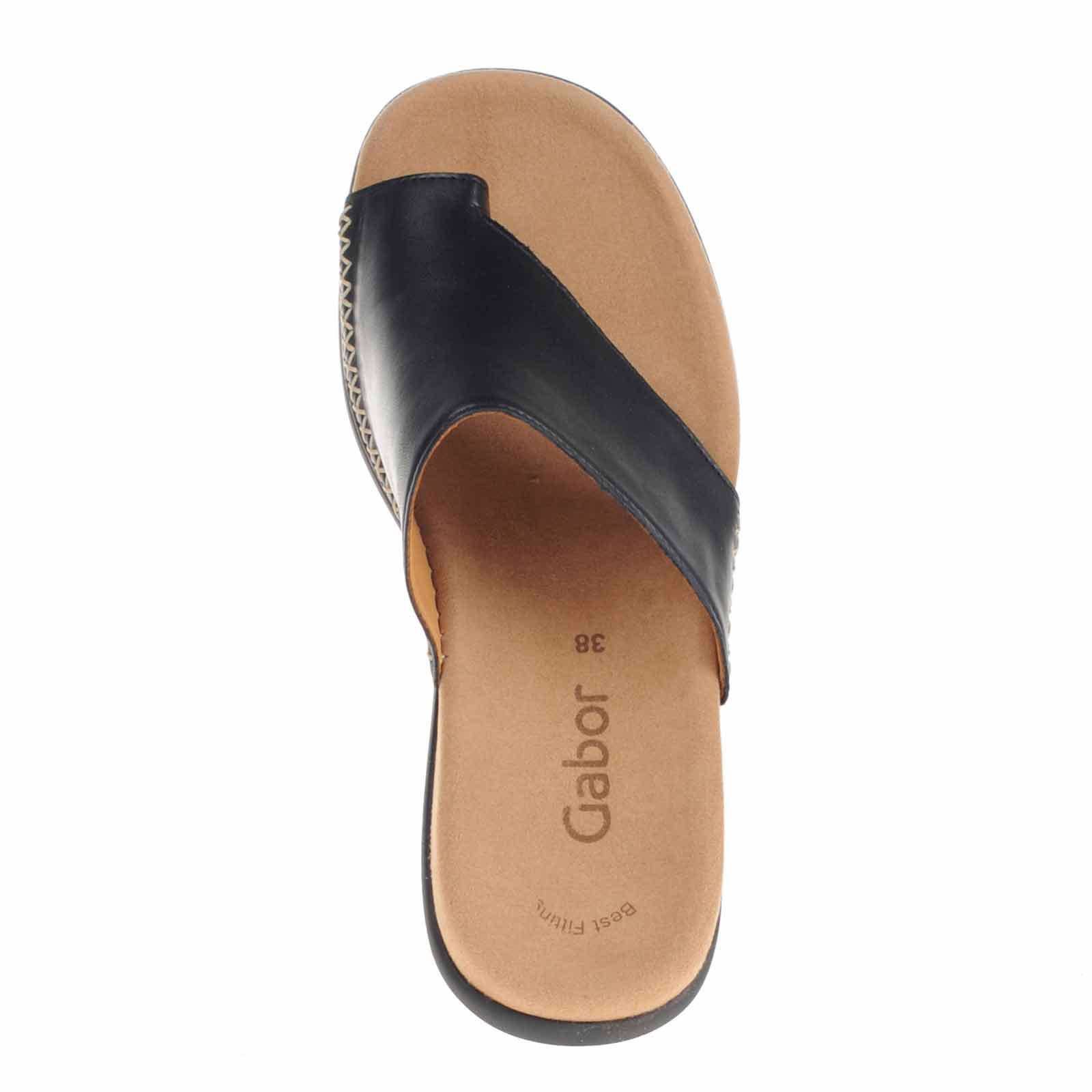 slippers dames zwart leer