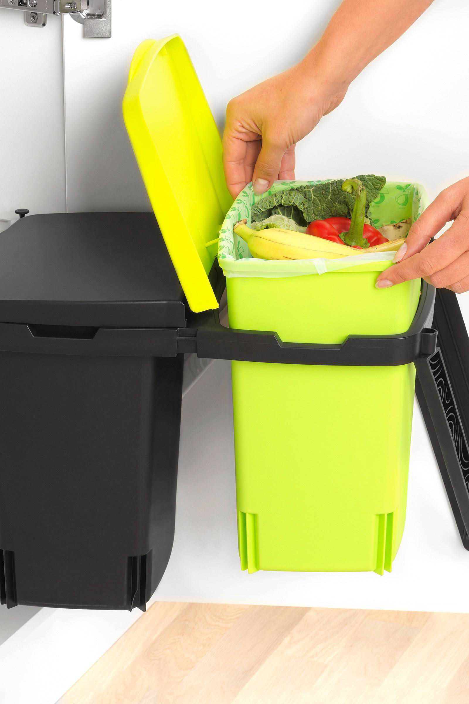 Brabantia Built in Bin 2x10 liter inbouw prullenbak wehkamp