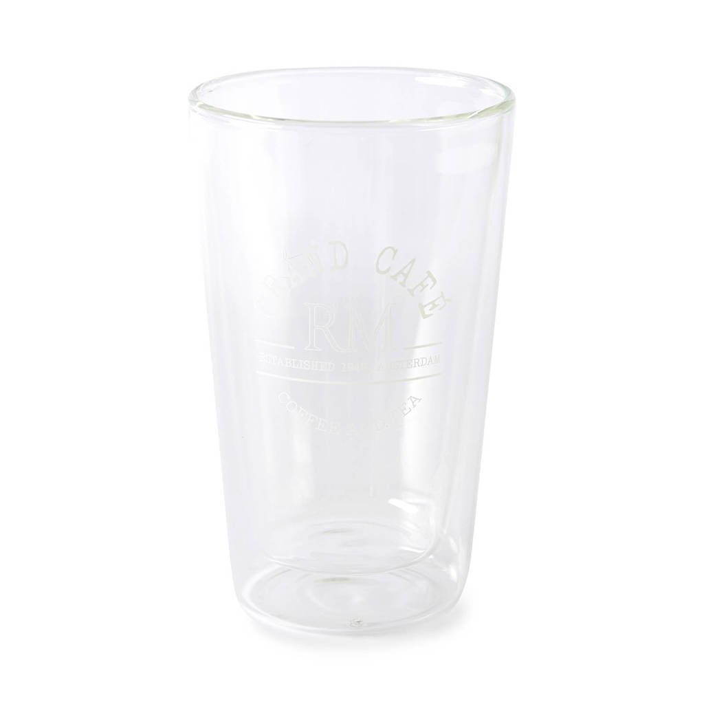 Riviera Maison theeglas Grand Café RM (Ø8,5 cm), Transparant