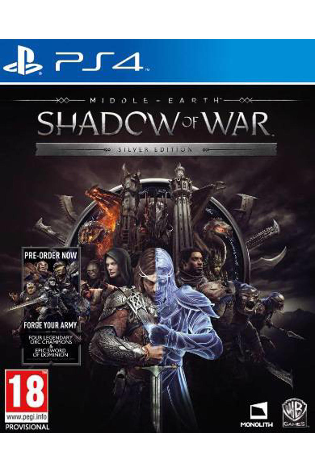 playstation 4 shadow of mordor