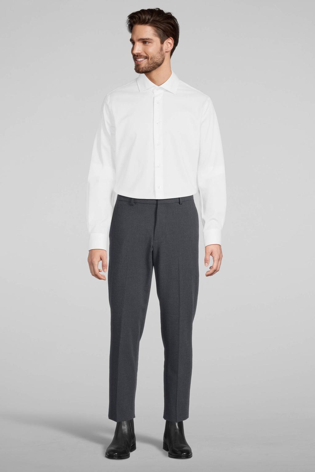 Michaelis slim fit strijkvrij overhemd - mouwlengte 7 extra lang