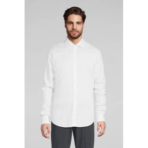 Michaelis slim fit strijkvrij overhemd - mouwlengte 7 extra lang afbeelding