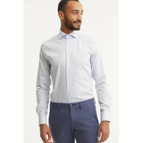 Michaelis slim fit strijkvrij overhemd - mouwlengte 7 extra lang afbeelding