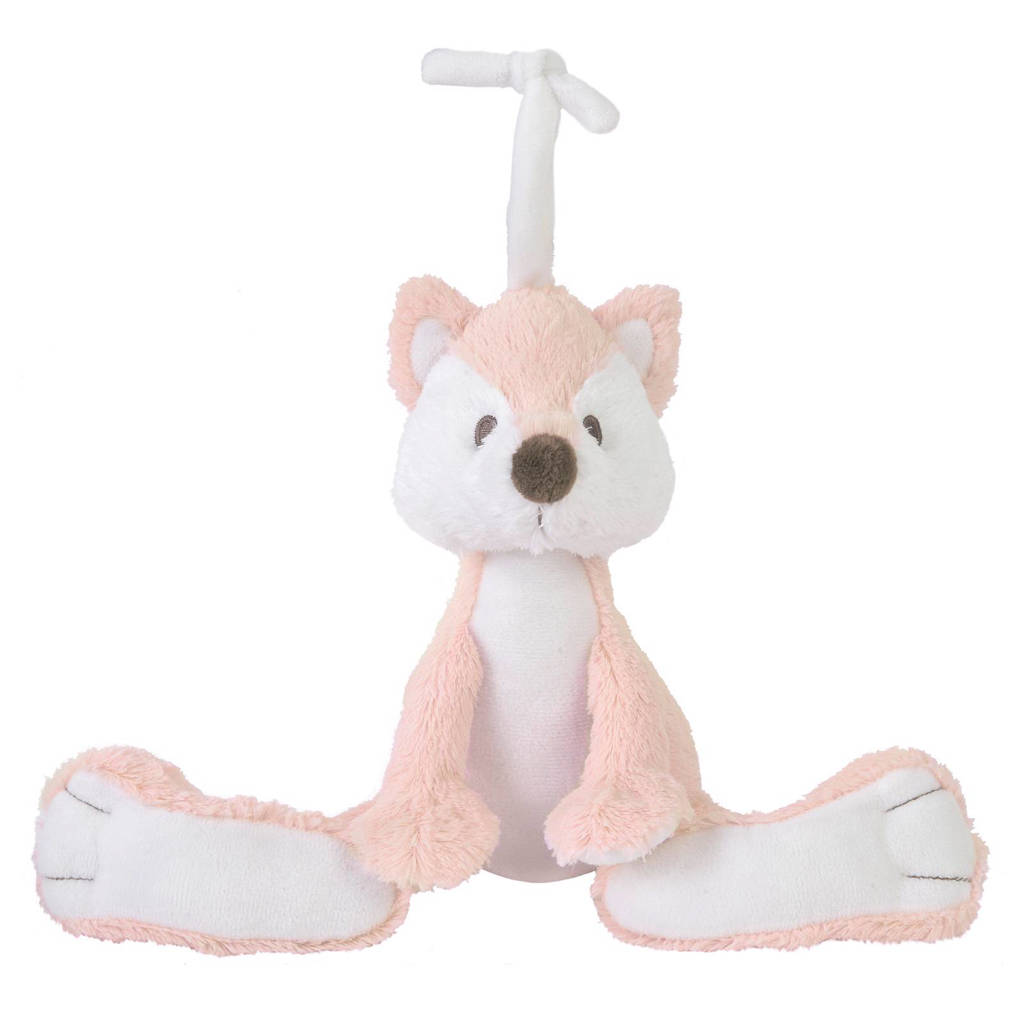 Happy Horse vos Foxy muziek knuffel 20 cm, Roze