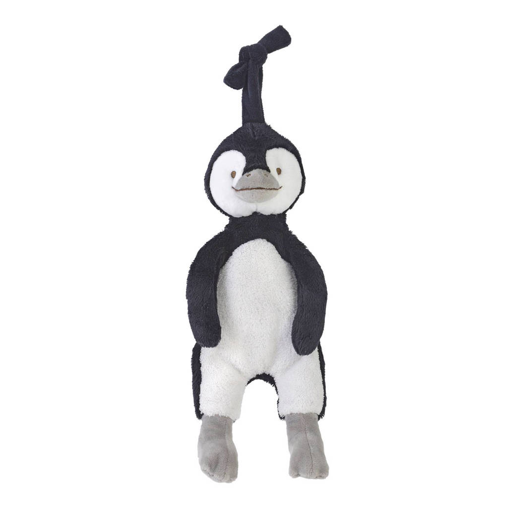 Happy Horse pinguïn Puca muziek knuffel 20 cm, Zwart/wit