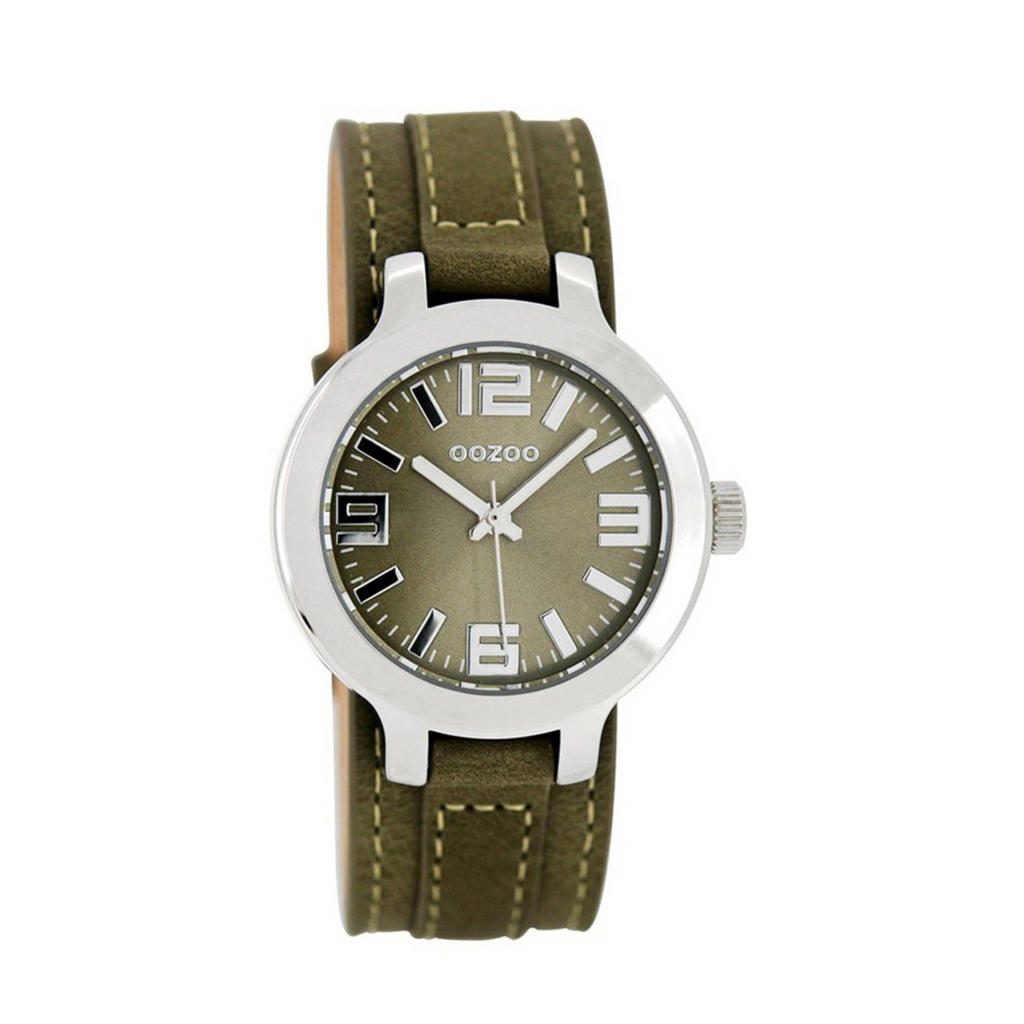 Oozoo Timepieces - rosé goudkleurige horloge met zwa