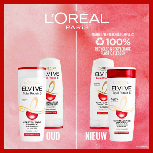 L'Oréal Paris Elvive Total Repair 5 shampoo - 6 x 250 ml - voordeelverpakking