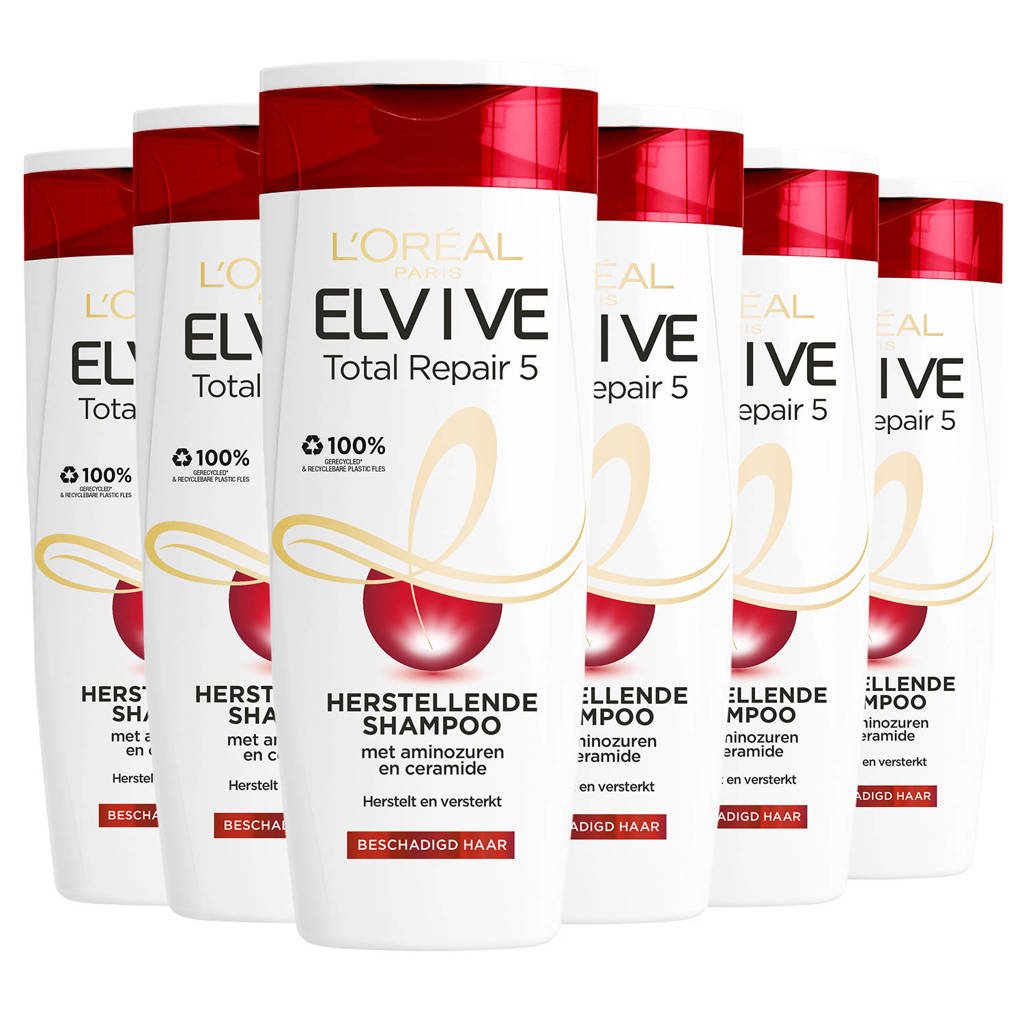 L'Oréal Paris Elvive Hair Expert Elvive Total Repair shampoo - 6x 250ml multiverpakking 6 stuks